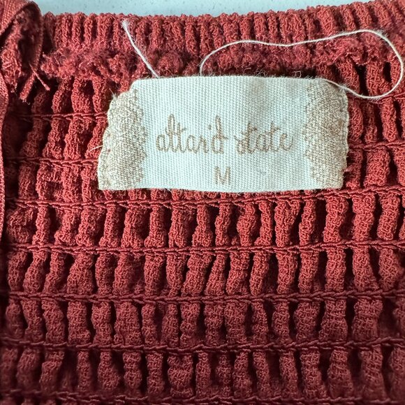 ALTAR'D STATE | Long Sleeve Deep Cut Knot Mini Dress Size Medium - Picture 9 of 11